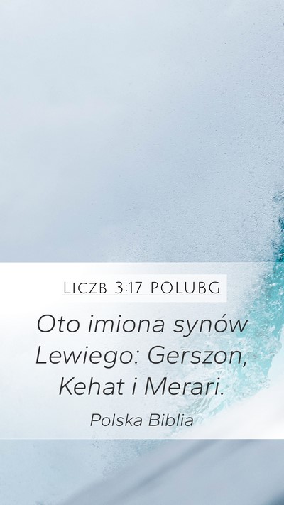 Liczb 3:17 POLUBG Mobile Phone Wallpaper - Oto imiona synów Lewiego: Gerszon, Kehat i - Mobile Bible Verse Wallpaper