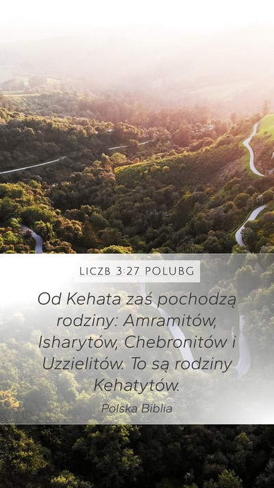 Liczb 3:27 POLUBG Bible Verse Image