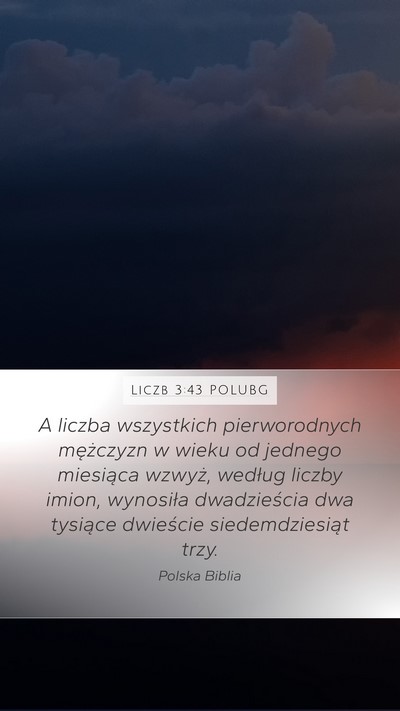 Liczb 3:43 POLUBG Mobile Phone Wallpaper - A liczba wszystkich pierworodnych mężczyzn w - Mobile Bible Verse Wallpaper