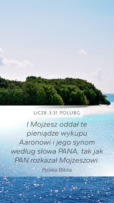 Liczb 3:51 POLUBG Bible Verse Image