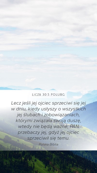 Liczb 30:5 POLUBG Bible Verse Image