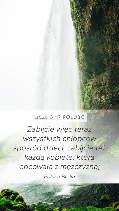 Liczb 31:17 POLUBG Bible Verse Image