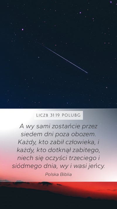 Liczb 31:19 POLUBG Bible Verse Image