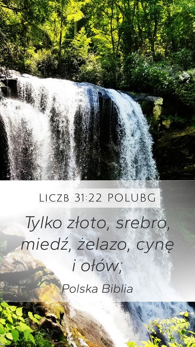 Liczb 31:22 POLUBG Bible Verse Image