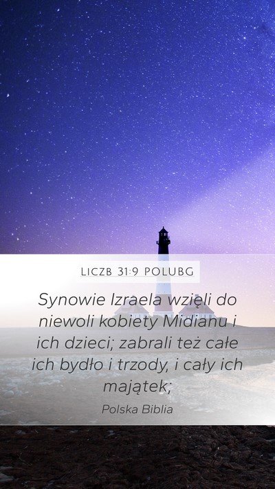 Liczb 31:9 POLUBG Bible Verse Image