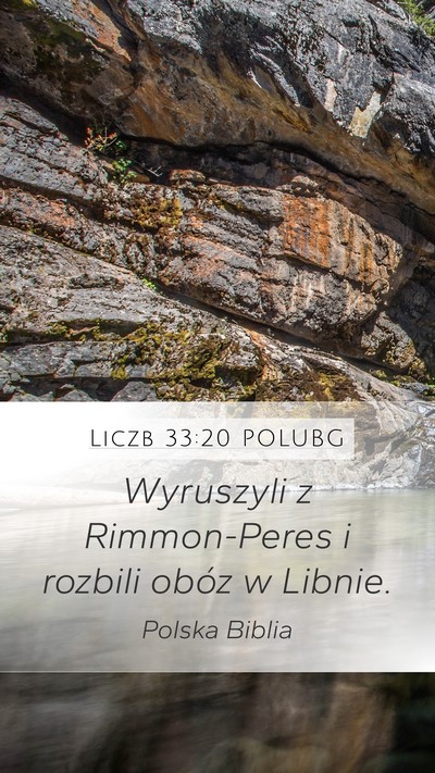 Liczb 33:20 POLUBG Bible Verse Image
