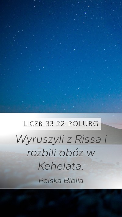 Liczb 33:22 POLUBG Mobile Phone Wallpaper - Wyruszyli z Rissa i rozbili obóz w - Mobile Bible Verse Wallpaper