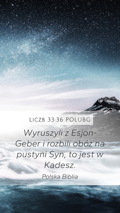 Liczb 33:36 POLUBG Bible Verse Image