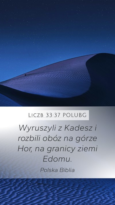 Liczb 33:37 POLUBG Bible Verse Image