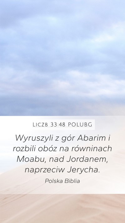Liczb 33:48 POLUBG Bible Verse Image