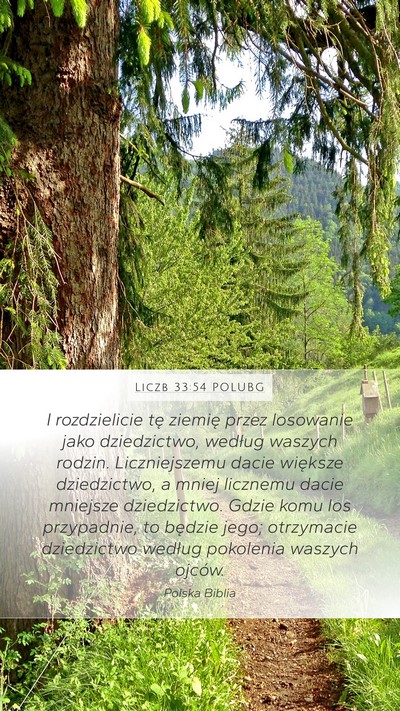 Liczb 33:54 POLUBG Bible Verse Image