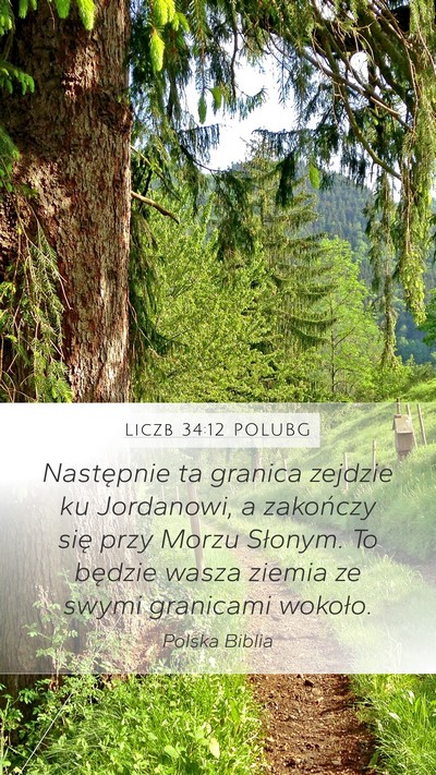 Liczb 34:12 POLUBG Bible Verse Image