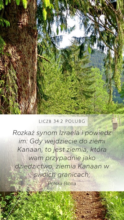 Liczb 34:2 POLUBG Bible Verse Image