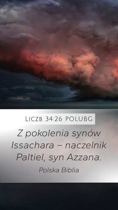 Liczb 34:26 POLUBG Mobile Phone Wallpaper - Z pokolenia synów Issachara – naczelnik - Mobile Bible Verse Wallpaper