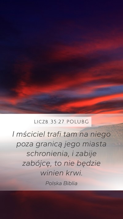 Liczb 35:27 POLUBG Bible Verse Image