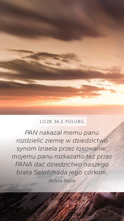 Liczb 36:2 POLUBG Bible Verse Image