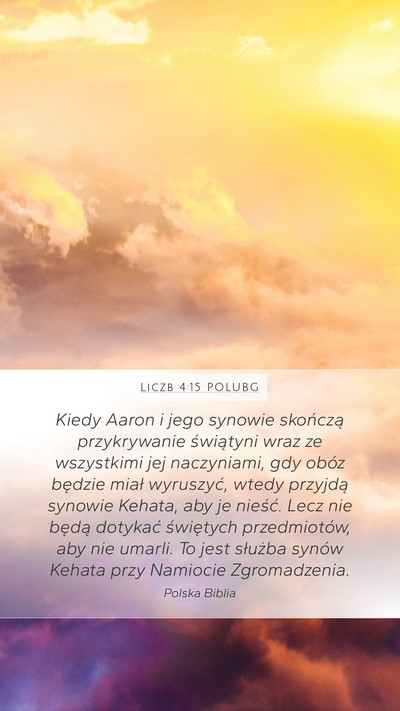 Liczb 4:15 POLUBG Bible Verse Image