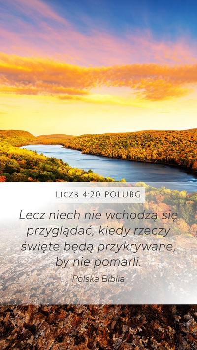 Liczb 4:20 POLUBG Bible Verse Image