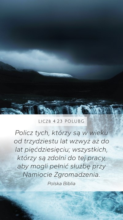 Liczb 4:23 POLUBG Bible Verse Image