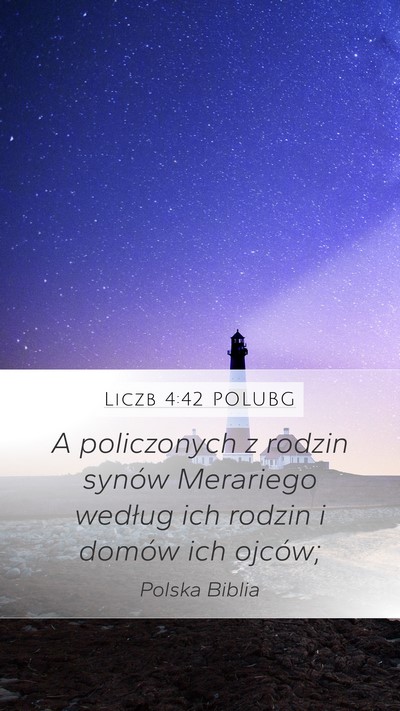 Liczb 4:42 POLUBG Bible Verse Image