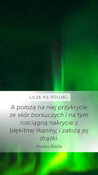 Liczb 4:6 POLUBG Bible Verse Image