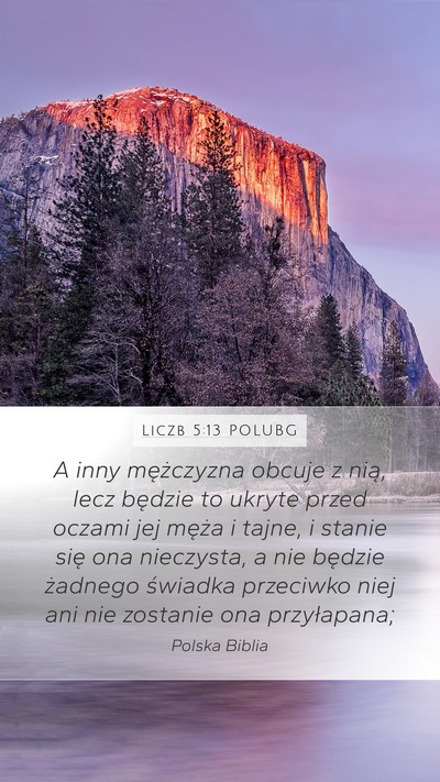 Liczb 5:13 POLUBG Bible Verse Image