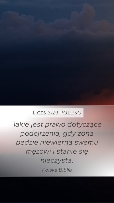 Liczb 5:29 POLUBG Bible Verse Image