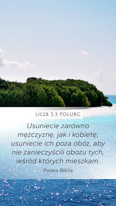 Liczb 5:3 POLUBG Mobile Phone Wallpaper - Usuniecie zarówno mężczyznę, jak i kobietę; - Mobile Bible Verse Wallpaper
