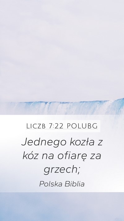 Liczb 7:22 POLUBG Mobile Phone Wallpaper - Jednego kozła z kóz na ofiarę za - Mobile Bible Verse Wallpaper
