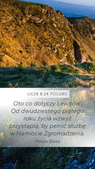 Liczb 8:24 POLUBG Bible Verse Image