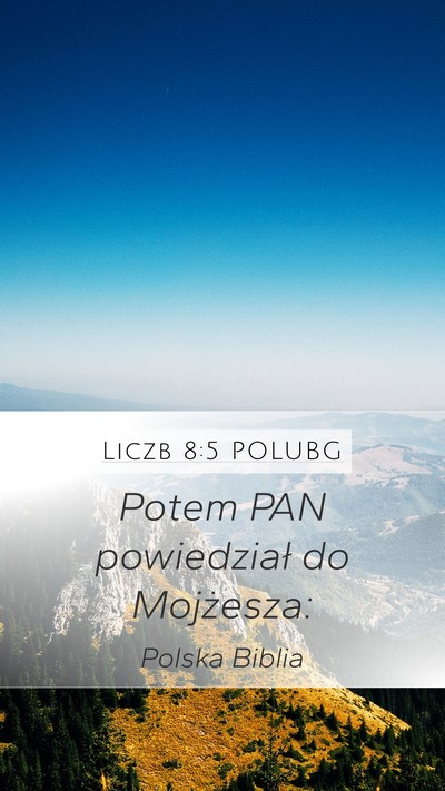 Liczb 8:5 POLUBG Mobile Phone Wallpaper - Potem PAN powiedział do - Mobile Bible Verse Wallpaper