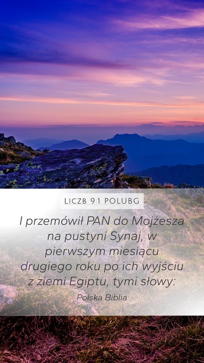 Liczb 9:1 POLUBG Bible Verse Image