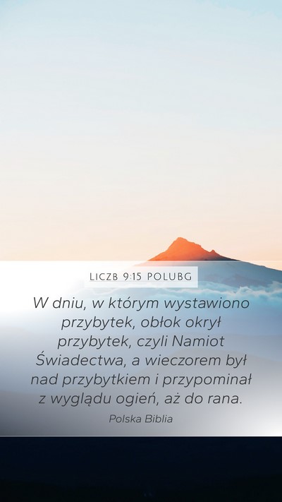 Liczb 9:15 POLUBG Bible Verse Image