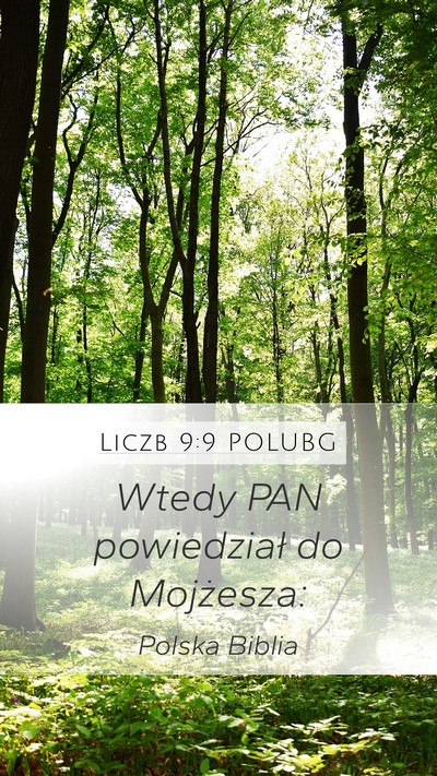 Liczb 9:9 POLUBG Mobile Phone Wallpaper - Wtedy PAN powiedział do - Mobile Bible Verse Wallpaper