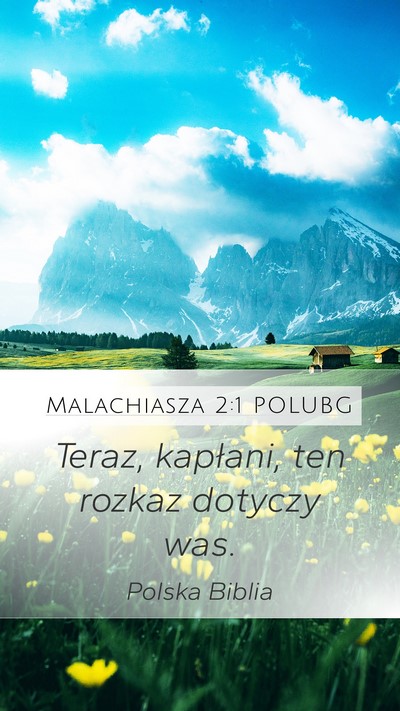 Malachiasza 2:1 POLUBG Bible Verse Image