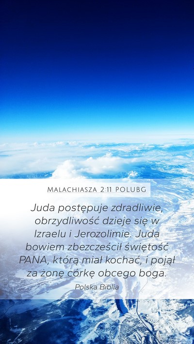 Malachiasza 2:11 POLUBG Bible Verse Image