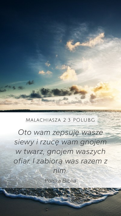 Malachiasza 2:3 POLUBG Bible Verse Image