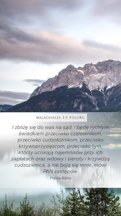 Malachiasza 3:5 POLUBG Bible Verse Image