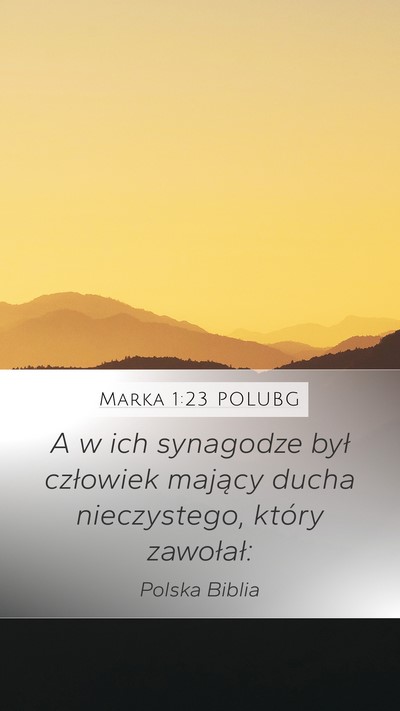 Marka 1:23 POLUBG Bible Verse Image