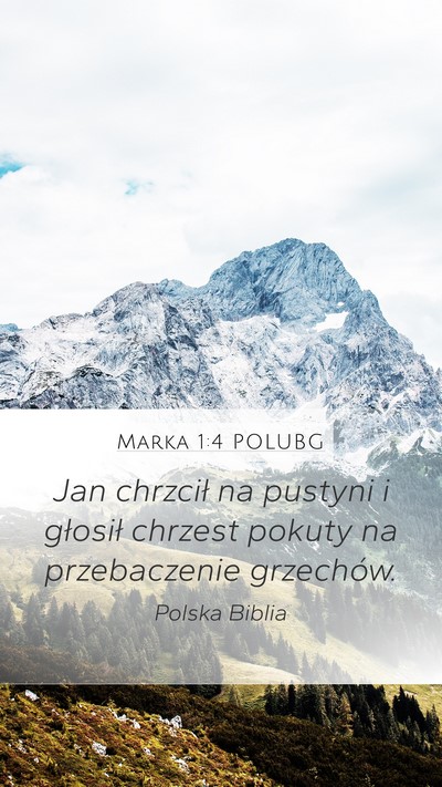 Marka 1:4 POLUBG Bible Verse Image