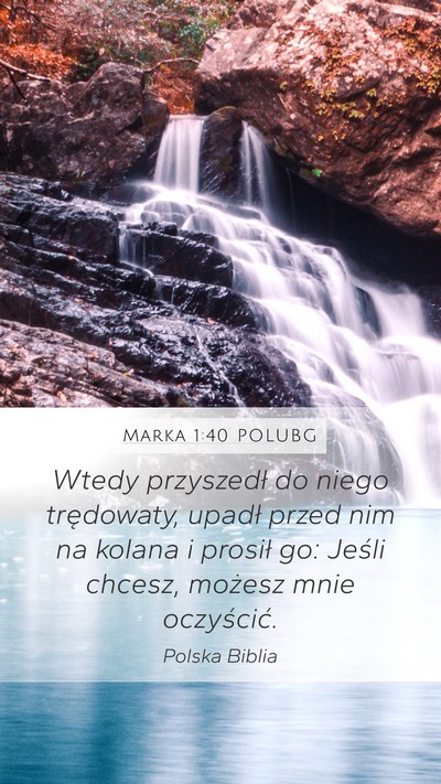 Marka 1:40 POLUBG Bible Verse Image