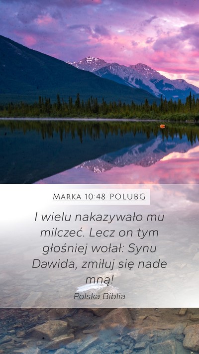 Marka 10:48 POLUBG Bible Verse Image