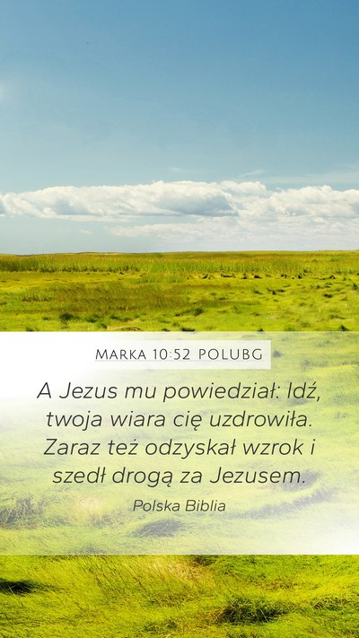 Marka 10:52 POLUBG Bible Verse Image