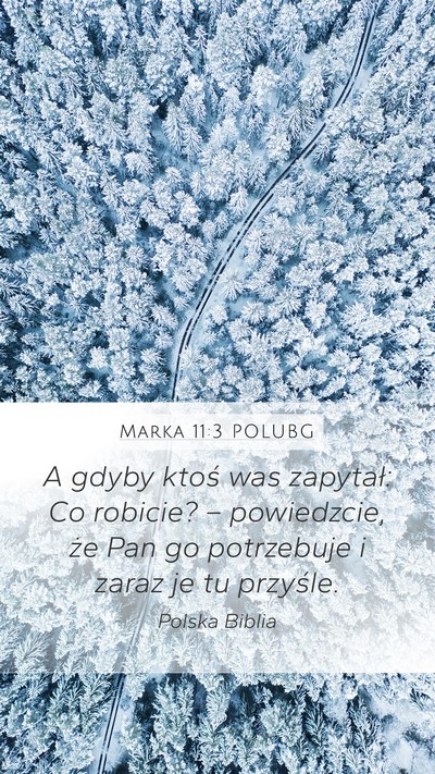 Marka 11:3 POLUBG Bible Verse Image