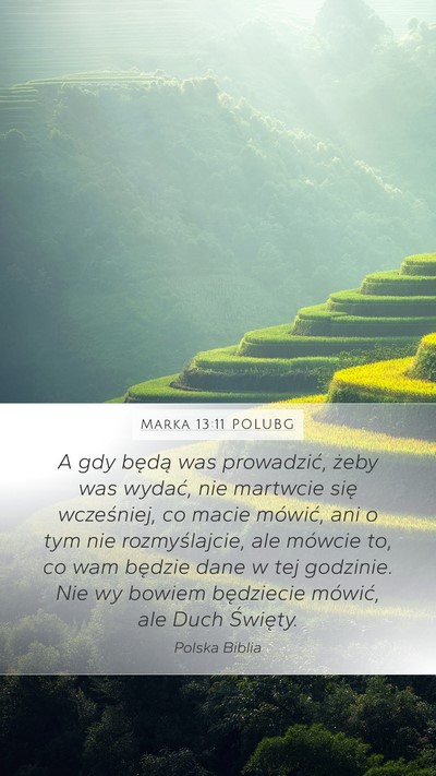 Marka 13:11 POLUBG Bible Verse Image
