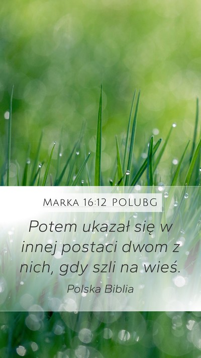 Marka 16:12 POLUBG Bible Verse Image