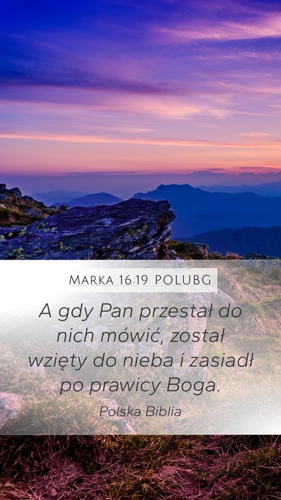 Marka 16:19 POLUBG Bible Verse Image