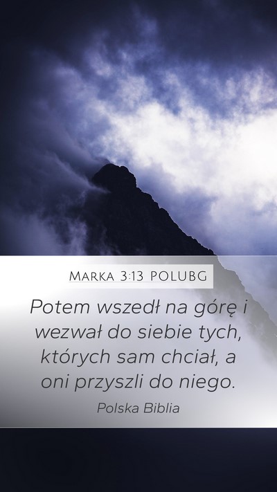 Marka 3:13 POLUBG Bible Verse Image