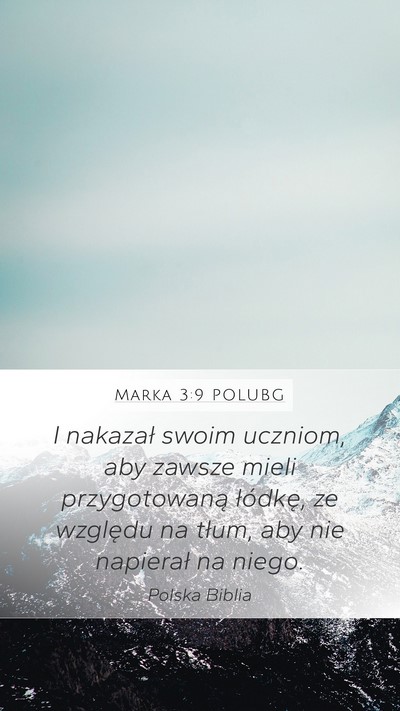Marka 3:9 POLUBG Bible Verse Image