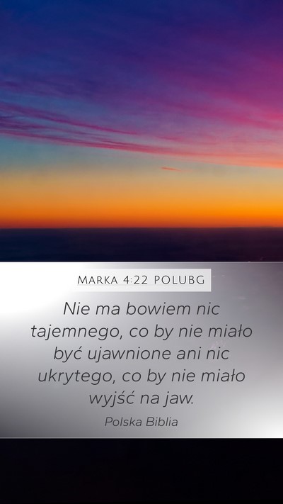 Marka 4:22 POLUBG Bible Verse Image